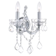CWI Lighting Maria Theresa 2 Light Traditional Metal Wall Sconce in Chrome