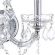 CWI Lighting Maria Theresa 2 Light Traditional Metal Wall Sconce in Chrome