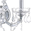 CWI Lighting Maria Theresa 2 Light Traditional Metal Wall Sconce in Chrome