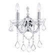 CWI Lighting Maria Theresa 2 Light Traditional Metal Wall Sconce in Chrome