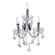 CWI Lighting Maria Theresa 3 Light Traditional Metal Wall Sconce in Chrome