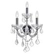 CWI Lighting Maria Theresa 3 Light Traditional Metal Wall Sconce in Chrome