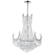 CWI Lighting Amanda 11 Light Down Transitional Metal Chandelier in Chrome