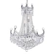 CWI Lighting Amanda 11 Light Down Transitional Metal Chandelier in Chrome