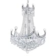CWI Lighting Amanda 11 Light Down Transitional Metal Chandelier in Chrome