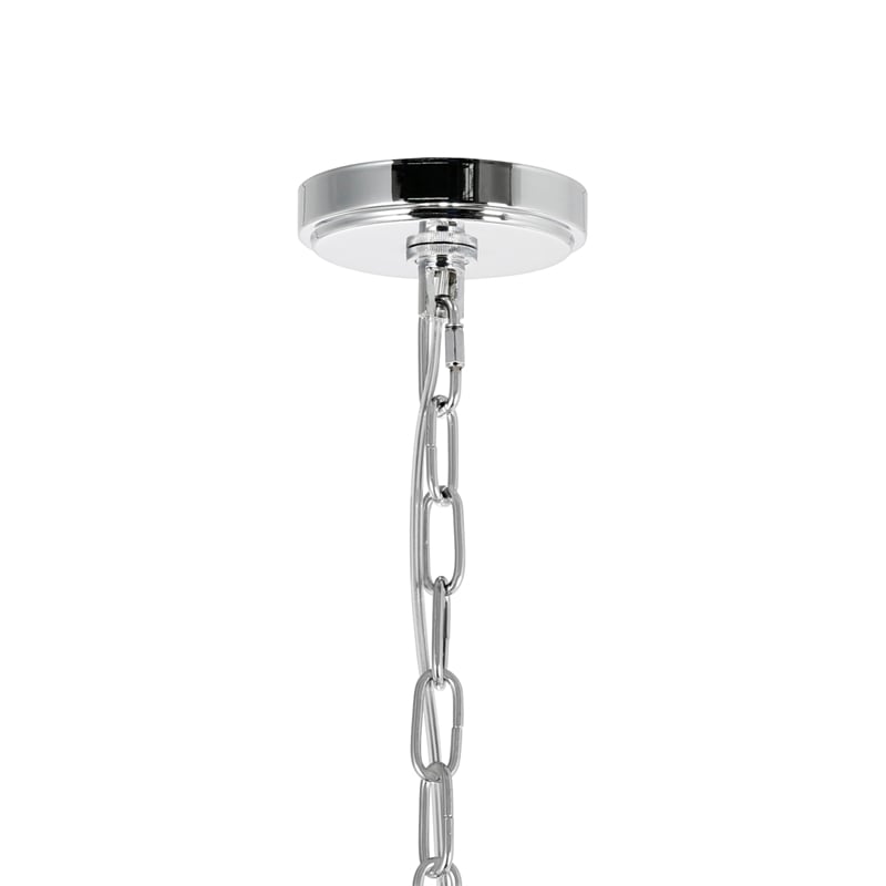 CWI Lighting Amanda 11 Light Down Transitional Metal Chandelier in Chrome