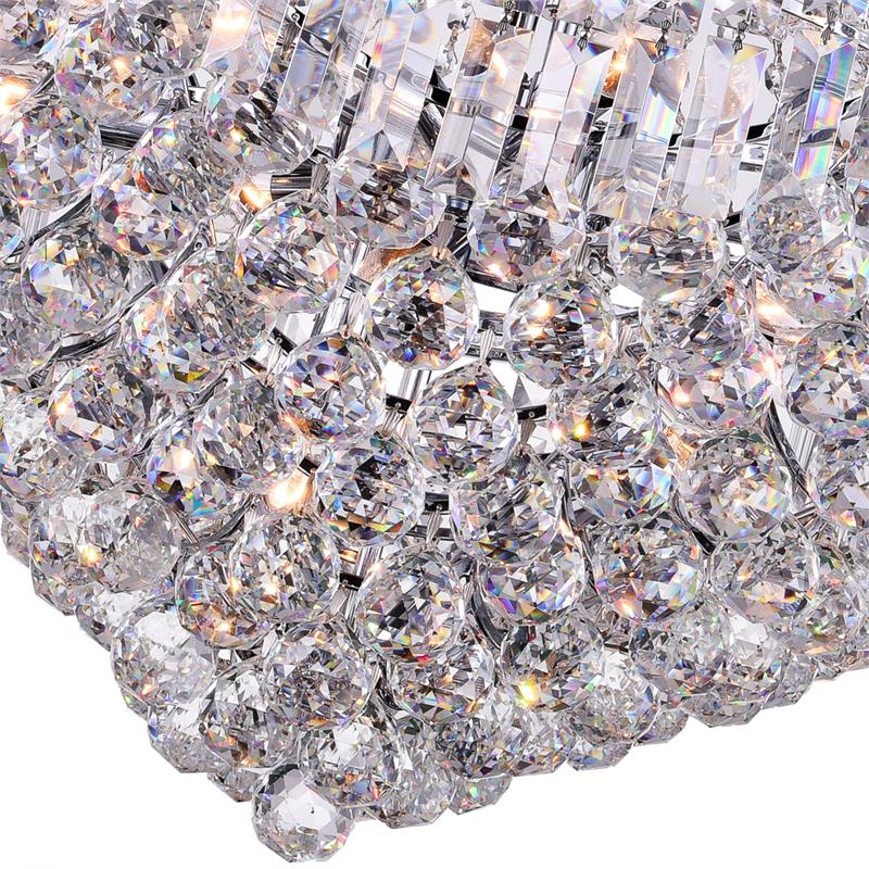CWI Lighting Amanda 15 Light Down Transitional Metal Chandelier in Chrome