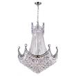 CWI Lighting Amanda 15 Light Down Transitional Metal Chandelier in Chrome