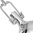CWI Lighting Show 1 Light Down Contemporary Metal Pendant in Chrome