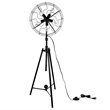 CWI Lighting Pamela 5 Light Farmhouse Metal Floor Lamp in Black