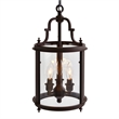 CWI Lighting Desire 3 Light Drum Shade Metal Mini Pendant in Bronze