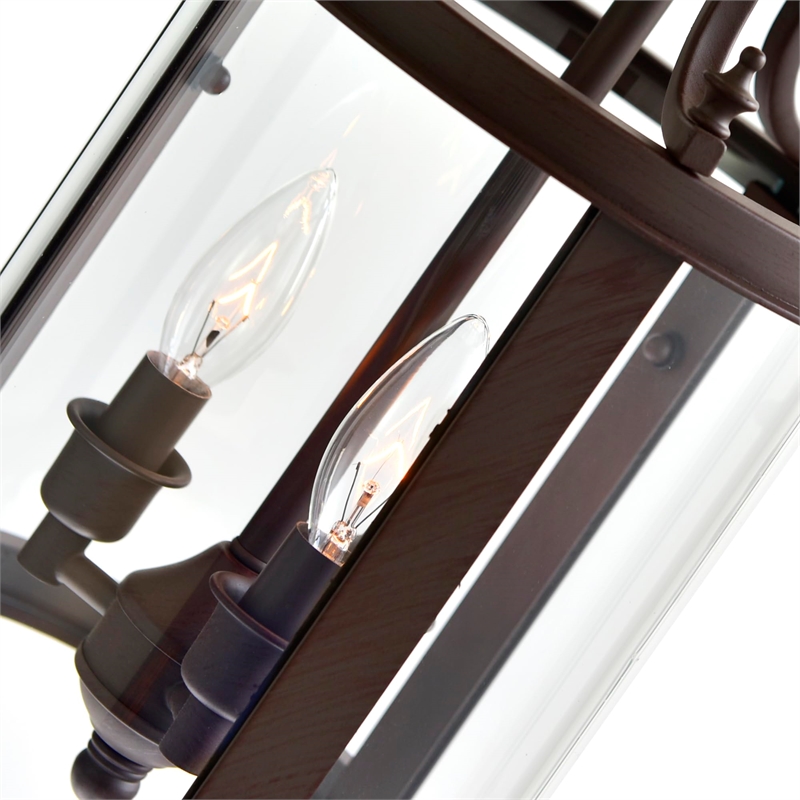 CWI Lighting Desire 3 Light Drum Shade Metal Mini Pendant in Bronze