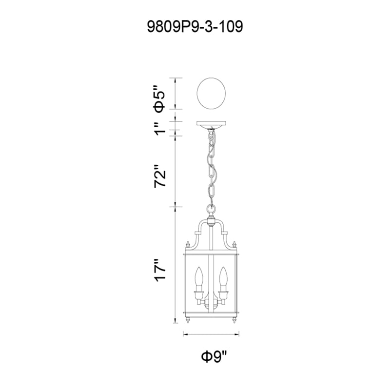 CWI Lighting Desire 3 Light Drum Shade Metal Mini Pendant in Bronze