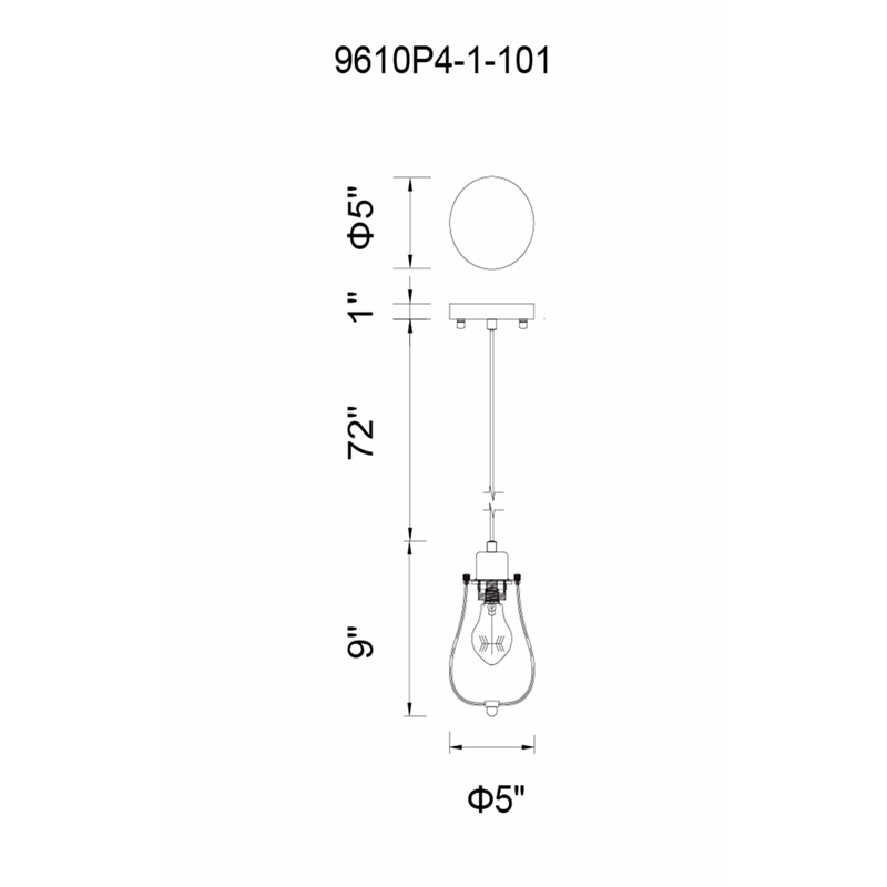 CWI Lighting Tomaso 1 Light Down Farmhouse Metal Mini Pendant in Black