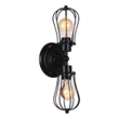 CWI Lighting Tomaso 2 Light Farmhouse Metal Wall Sconce in Black