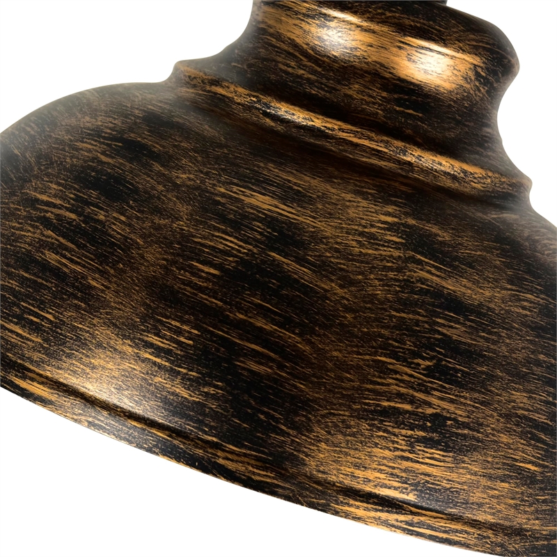 CWI Lighting Vogel 1 Light Down Farmhouse Metal Mini Pendant in Antique Copper