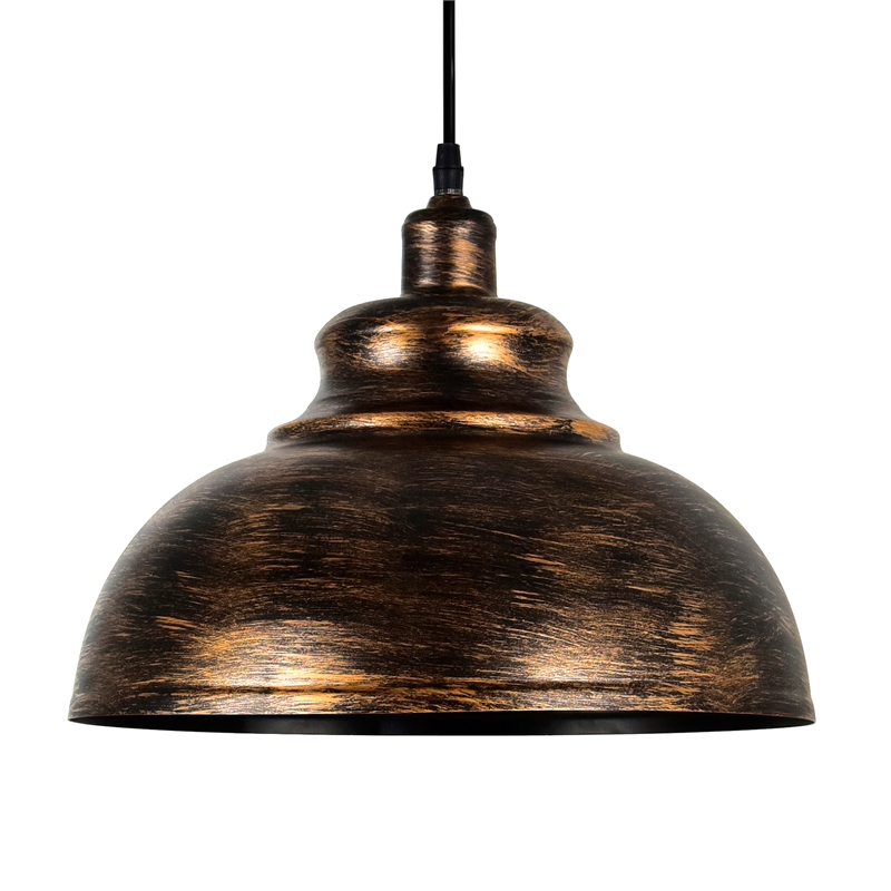 CWI Lighting Vogel 1 Light Down Farmhouse Metal Pendant in Antique Copper