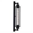 CWI Lighting Kiera 1 Light Farmhouse Metal Wall Sconce in Black
