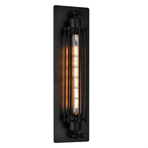 CWI Lighting Kiera 1 Light Farmhouse Metal Wall Sconce in Black
