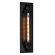 CWI Lighting Kiera 1 Light Farmhouse Metal Wall Sconce in Black
