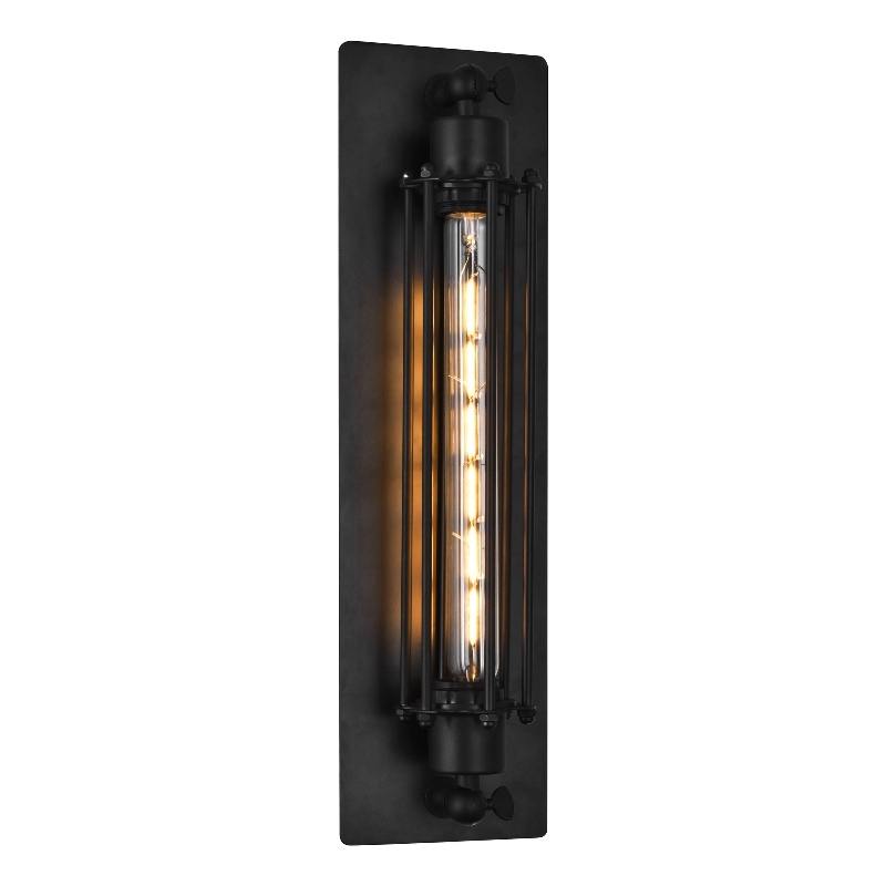 CWI Lighting Kiera 1 Light Farmhouse Metal Wall Sconce in Black