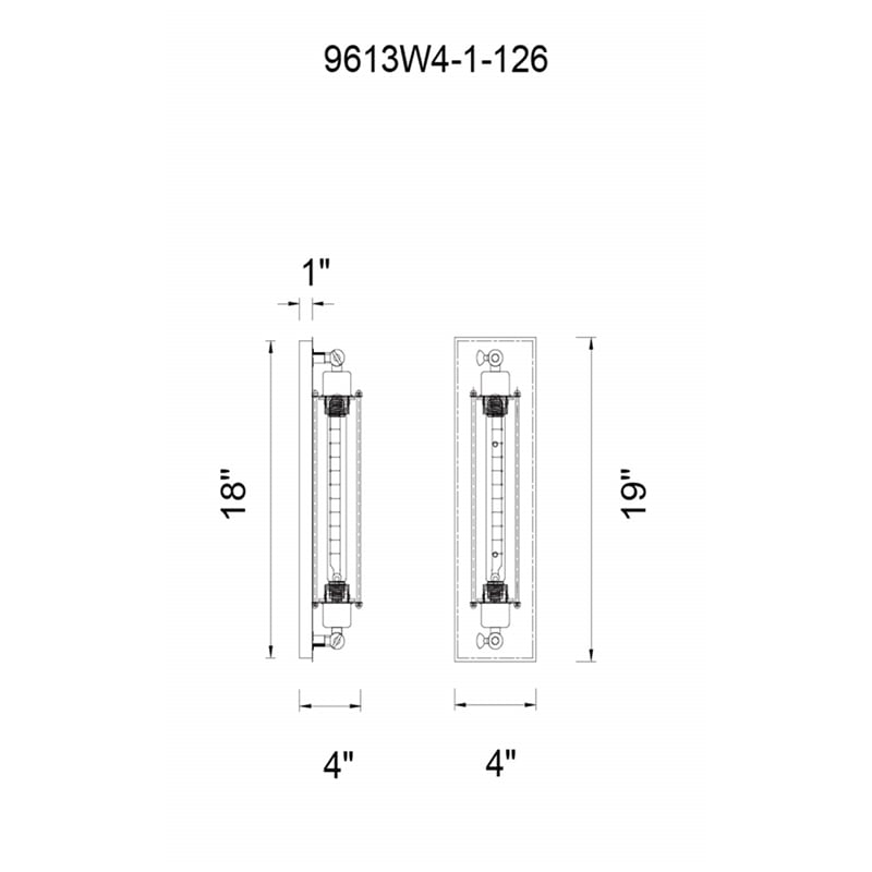 CWI Lighting Kiera 1 Light Farmhouse Metal Wall Sconce in Chocolate