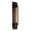 CWI Lighting Kiera 1 Light Farmhouse Metal Wall Sconce in Chocolate