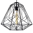 CWI Lighting Bagheera 1 Light Down Contemporary Metal Pendant in Black