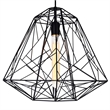 CWI Lighting Bagheera 1 Light Down Contemporary Metal Pendant in Black