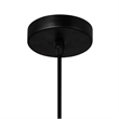 CWI Lighting Bagheera 1 Light Down Contemporary Metal Pendant in Black
