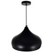 CWI Lighting Dynamic 1 Light Down Contemporary Metal Pendant in Black