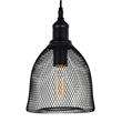 CWI Lighting Drea 1 Light Down Farmhouse Metal Mini Pendant in Black