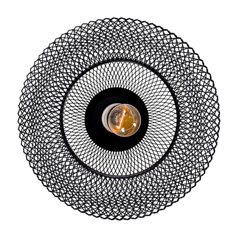 CWI Lighting Drea 1 Light Down Farmhouse Metal Mini Pendant in Black