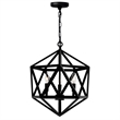 CWI Lighting Amazon 3 Light Up Farmhouse Metal Pendant in Black
