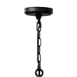 CWI Lighting Amazon 3 Light Up Farmhouse Metal Pendant in Black