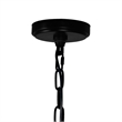 CWI Lighting Amazon 4 Light Up Farmhouse Metal Pendant in Black