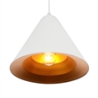 CWI Lighting Keila 1 Light Down Contemporary Metal Pendant in Black/Gold