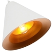 CWI Lighting Keila 1 Light Down Contemporary Metal Pendant in Black/Gold