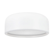 CWI Lighting Campton 2 Light Drum Shade Contemporary Metal Flush Mount in White