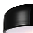 CWI Lighting Campton 3 Light Drum Shade Contemporary Metal Flush Mount in Black