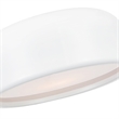 CWI Lighting Campton 3 Light Drum Shade Contemporary Metal Flush Mount in White