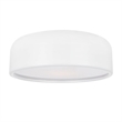 CWI Lighting Campton 3 Light Drum Shade Contemporary Metal Flush Mount in White