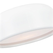 CWI Lighting Campton 3 Light Drum Shade Contemporary Metal Flush Mount in White