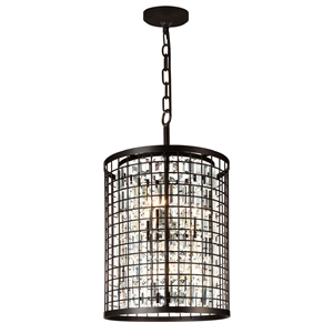 CWI Lighting Meghna 6 Light Up Farmhouse Metal Chandelier in Brown