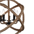 CWI Lighting Padma 25 Light Up Farmhouse Metal Chandelier in Black