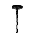 CWI Lighting Padma 25 Light Up Farmhouse Metal Chandelier in Black