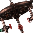 CWI Lighting Manor 3 Light Down Metal Chandelier in Speckled Copper