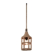 CWI Lighting Padma 1 Light Down Farmhouse Metal Mini Pendant in Black