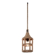 CWI Lighting Padma 1 Light Down Farmhouse Metal Mini Pendant in Black