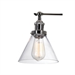 CWI Lighting Eustis 2 Light Metal Wall Sconce in Polished Nickel